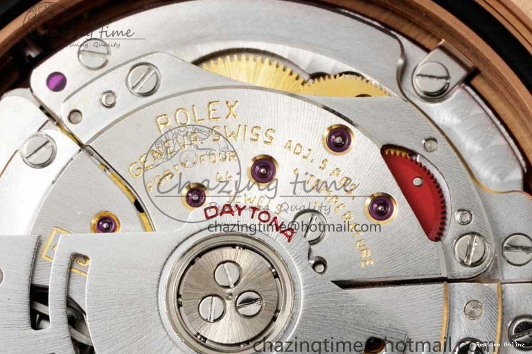 0517 Stretchable Daytona 116515 QF 1:1 Best Edition Black RG Dial on Oysterflex Rubber Strap SA 2273